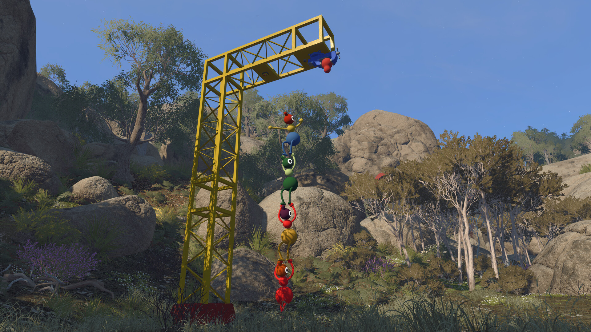 Big Walk beginner guide screenshot — the tutorial area where every player starts